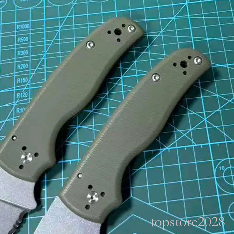 Top Quality C229 Folding Knife S30v pocket knife Stone Wash Serrated Blade Green G10 Handle Outdoor Camping Survival EDC Pocket Knives - view 7