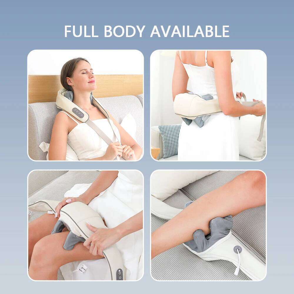 2026Bionic Finger Shoulder Massager Wireless Cervical Trapezius Kneading Massage Shawl Brushless Motor Neck Masajeador 26Y0307