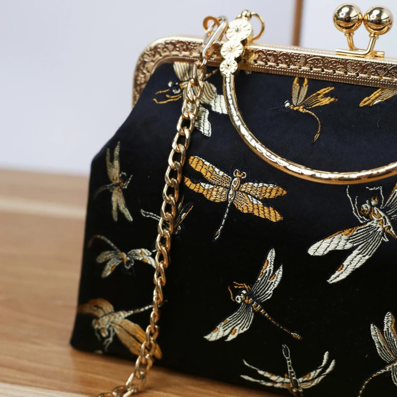 Vintage Fringe Tassel Metal Shell Mother Gift Bag Chain Women Shoulder Crossbody Hand Bags Handbags Purses 260307