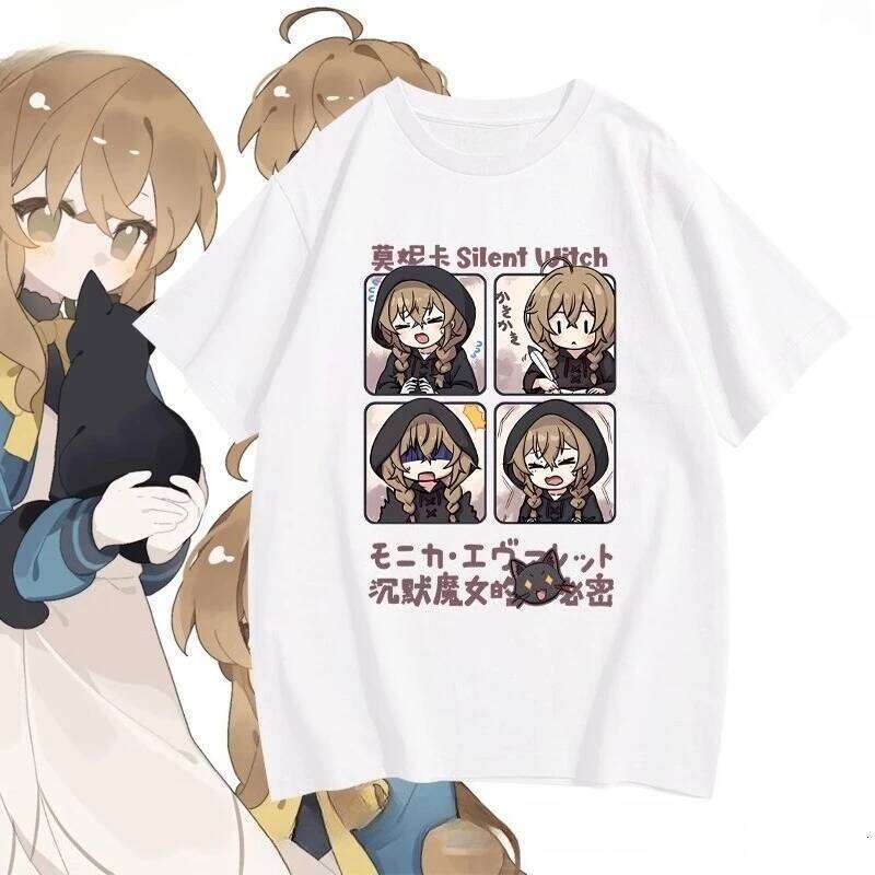 Secret of The Silent Witch Anime Shirt Shoujo Girl Camisa Cotton O-neck Kawaii Cute Style Printed Streetwear Harajuku Tee XJ260306