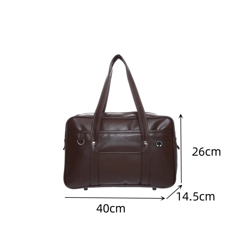 Japanese two-dimensional student JK uniform bag girl PU schoolbag COS wear-resistant waterproof one-shoulder Messenger handbag 260306