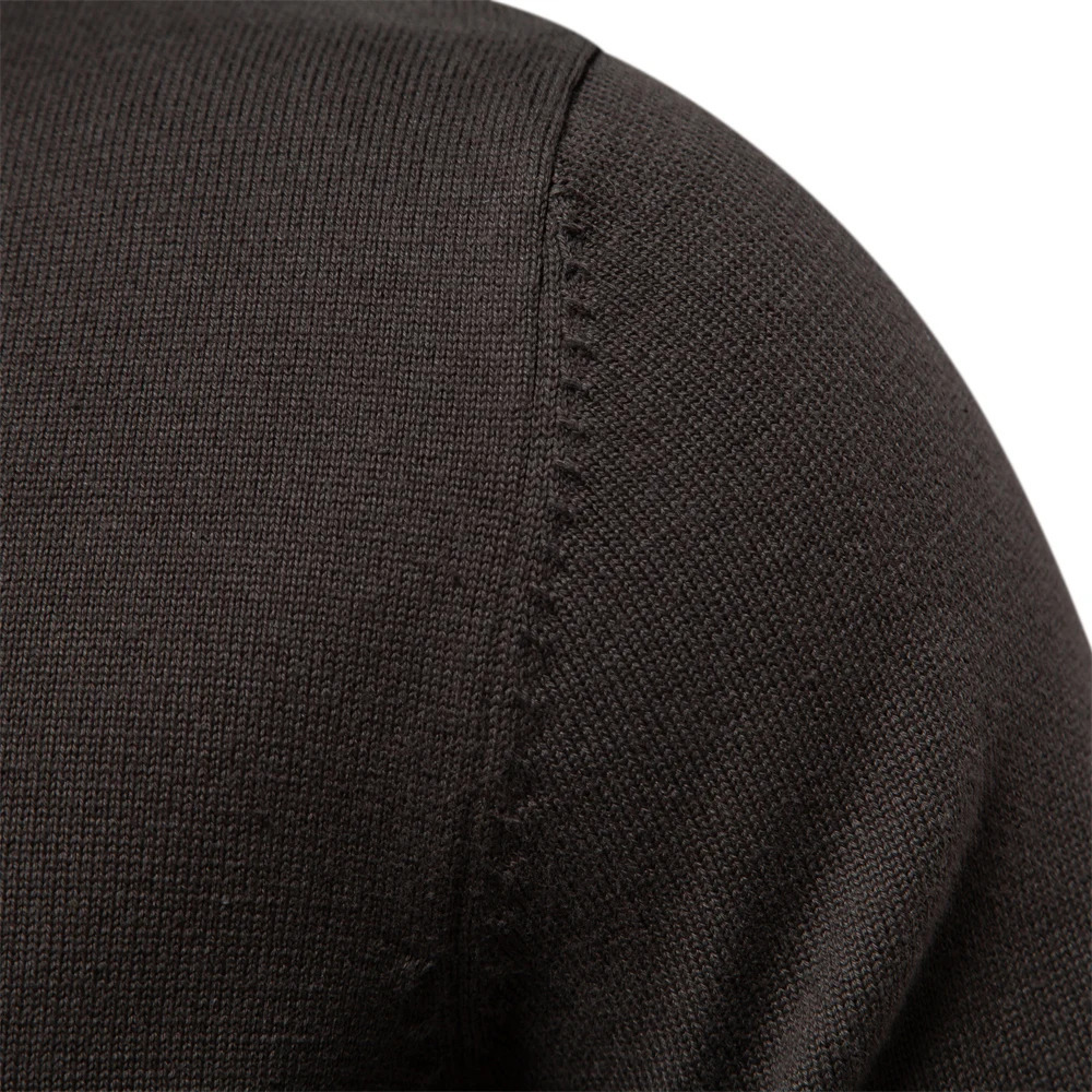Winter Cotton Cardigan for Men Quality Mens Sweater Fashion Turn Down Collar Knitted Sweaters for Men 260306