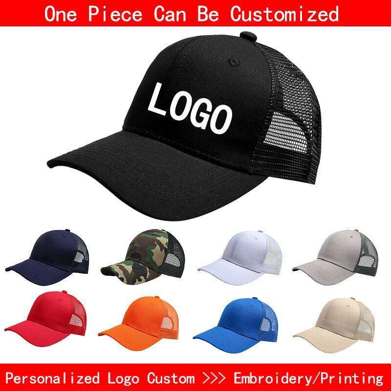 Professional Custom Logo Mesh Printing Embroidery Baseball Sunscreen Visor Cap Casual Sun Hat Designer Snapback Caps Y260304