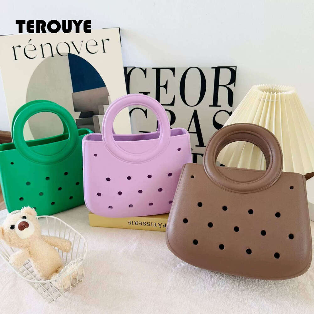 Waterproof Beach Bag Leisure DIY Colorful Fashion Sandproof Anti-Slip Handle EVA Handbags Travel Toiletry Storage Bags TEROUYE