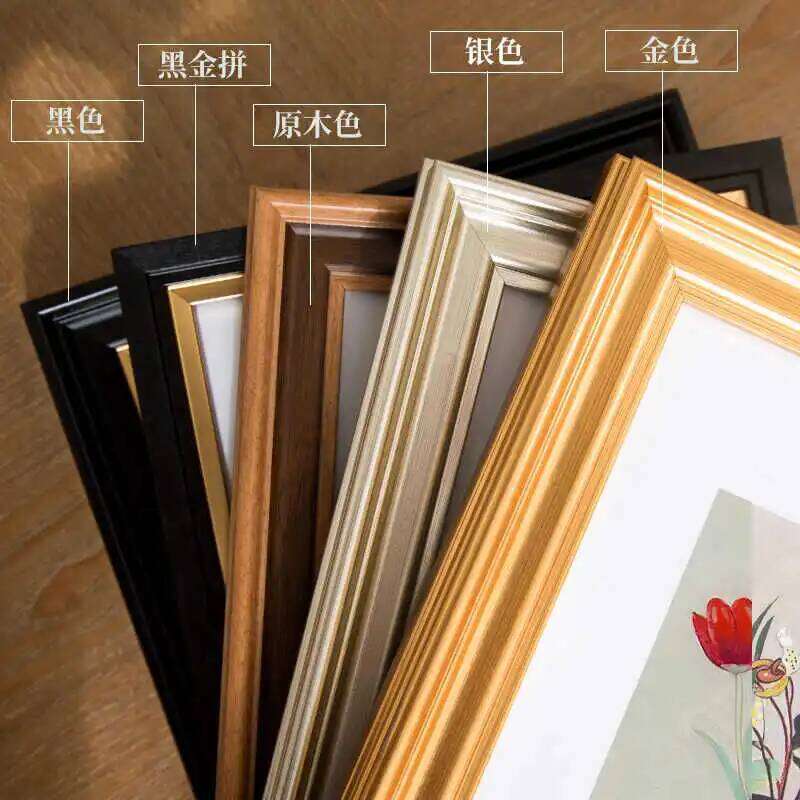 Creative Gold Picture Versatile Photo Frame for 8-inch, 10-inch, and A4 Artworks Horizontal & Vertical Display Home Dcor H260306