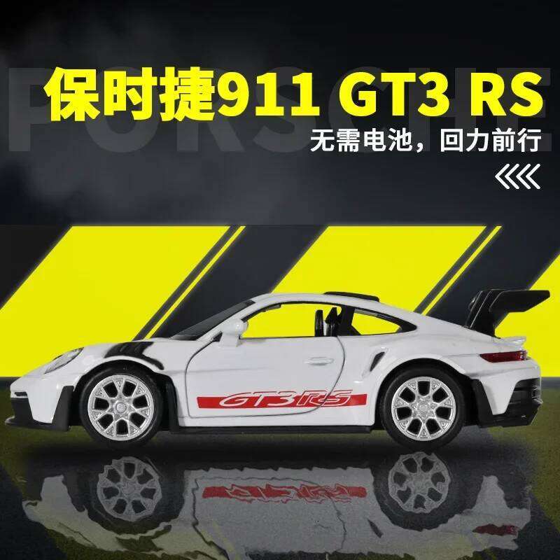 1:36 Porsche 911 992 GT3 RS Alloy Track Racing Diecast Metal Toy Sports Car Model High Simulation Collection Kids Gift Z260307
