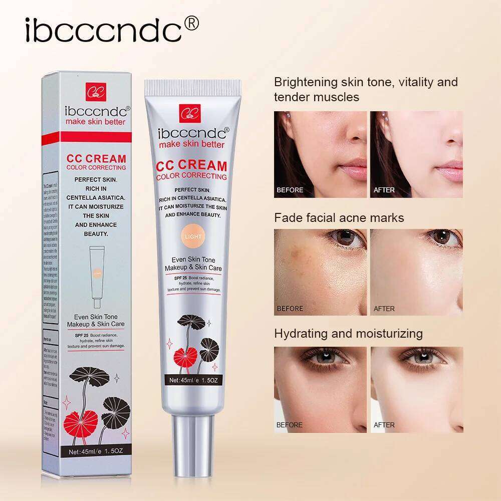 CC Cream Waterproof Moisturizing Correcting Anti-sweat Before Concealer Lasting Women Protect Skin Makeup 26L0306