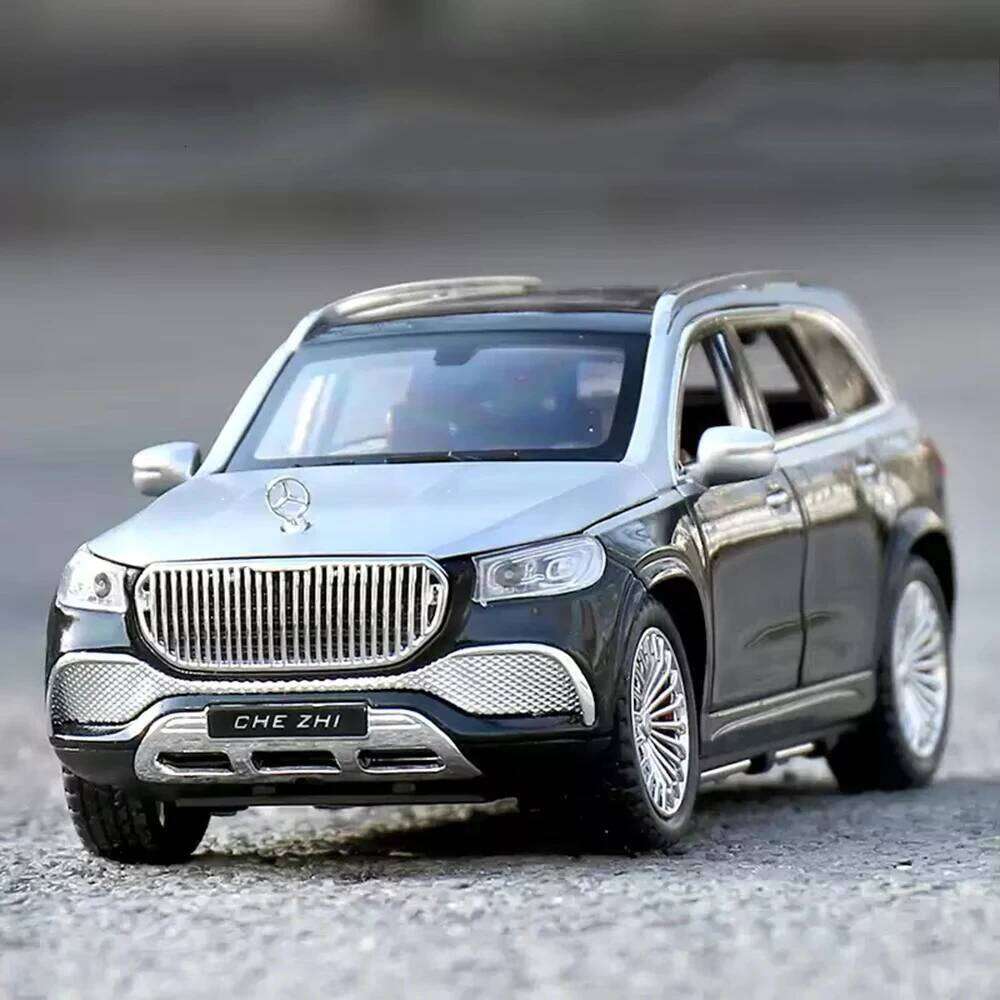 1:24 GLS600 S680 Model Diecast Alloy Toy Car Sound Light Pull Back Front Wheel Steering Door Opened Vehice Children Holiday Gift Z260306