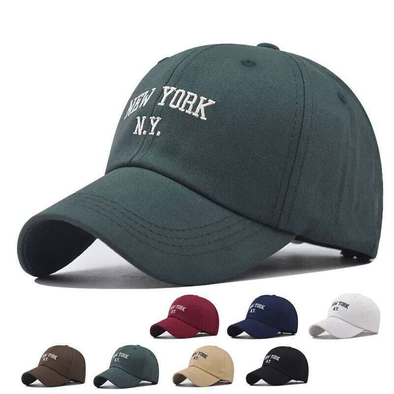 Fashion Letter Embroidered Soft Top Baseball Cap for Women Men Casual Cotton Outdoor Sport Adjustable Hats Y260304