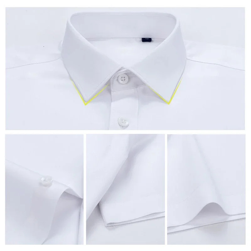 Premium Mens Ultra-Stretch Shirt - High-Quality Silky Business Formal Long-Sleeve Shirt for Social and Casual Wear 260304