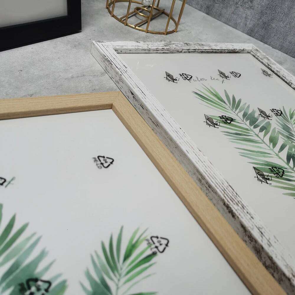 3Pcs/Set Wooden Wall Hanging 10X15 15X20 A4 Wood Picture Frame Stand For Pictures Photo Decor Commemorative Gift H260306