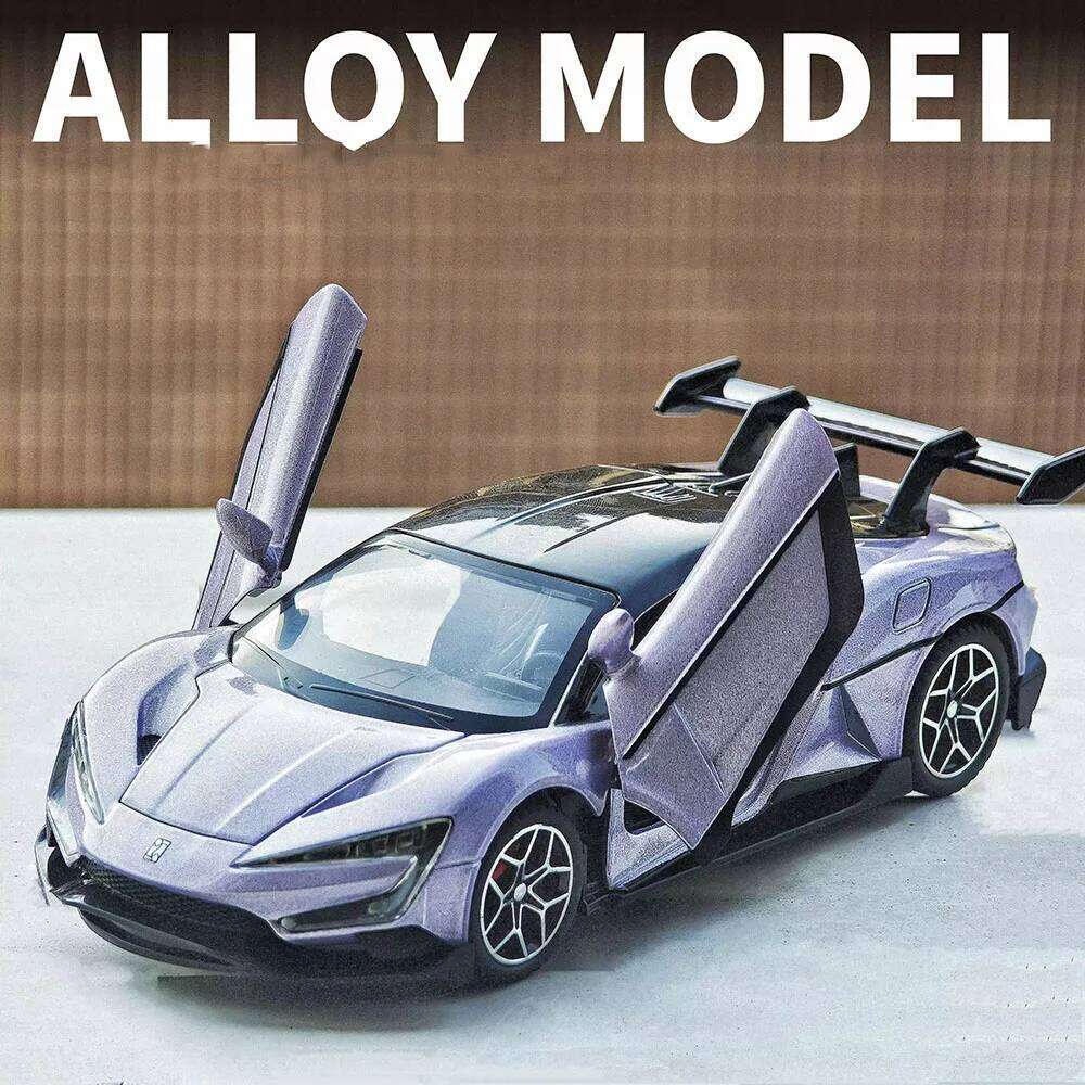 1:32 BYD Looks Up At U9 U8 Alloy Diecast Models Car Toys Sound Ligth Pull Back Doors Opened Vehcies Kids Toy Gifts Z260306