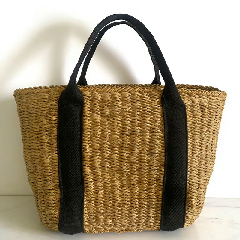 2026 new style straw bag, beach vacation shoulder bag, commuting tote bag, bohemian style handbag