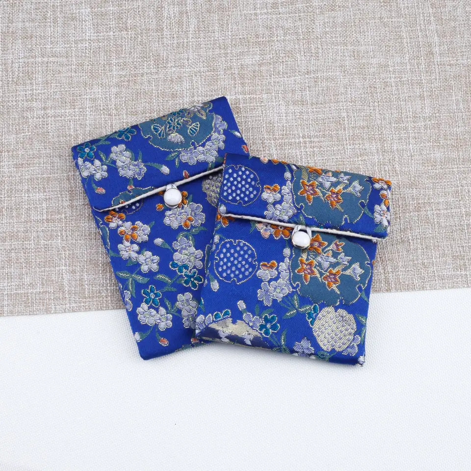 Silk Embroidery Jewelry Storage Bag Soft Necklace Organizer Pouch Chinese Brocade Cotton And Linen Jewel 260307