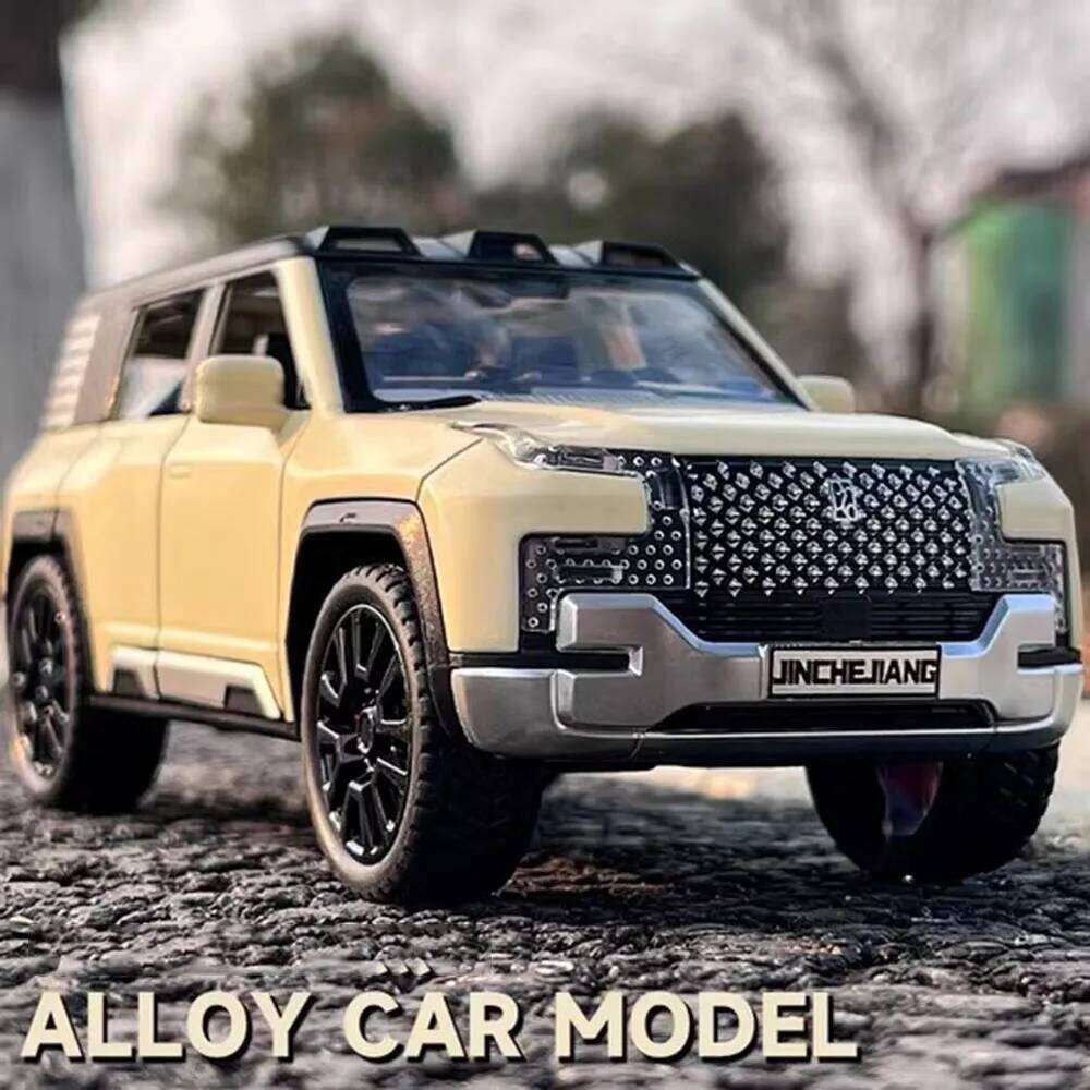 1:32 BYD Looks Upat U8 LeadingIdeal ONE Model Alloy Diecast Car with Doors Opened Sound Light Pull Back Vehices Boys Gift Z260307