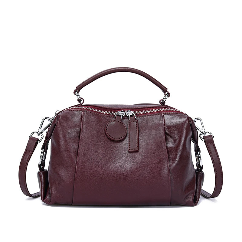 Women Natural Cow Genuine Leather Shoulder Bag Cowhide Lady Soft n Female Handbag for Ladies High Quality 260227