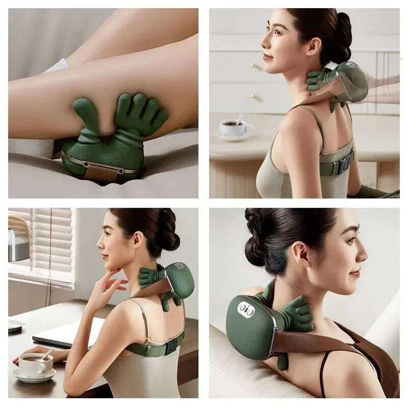 New Electric Shoulder Neck Back Massager 4D Palm-Style Deep Tissue Massage Relieves Pain and Relaxes Muscles 26Y0307
