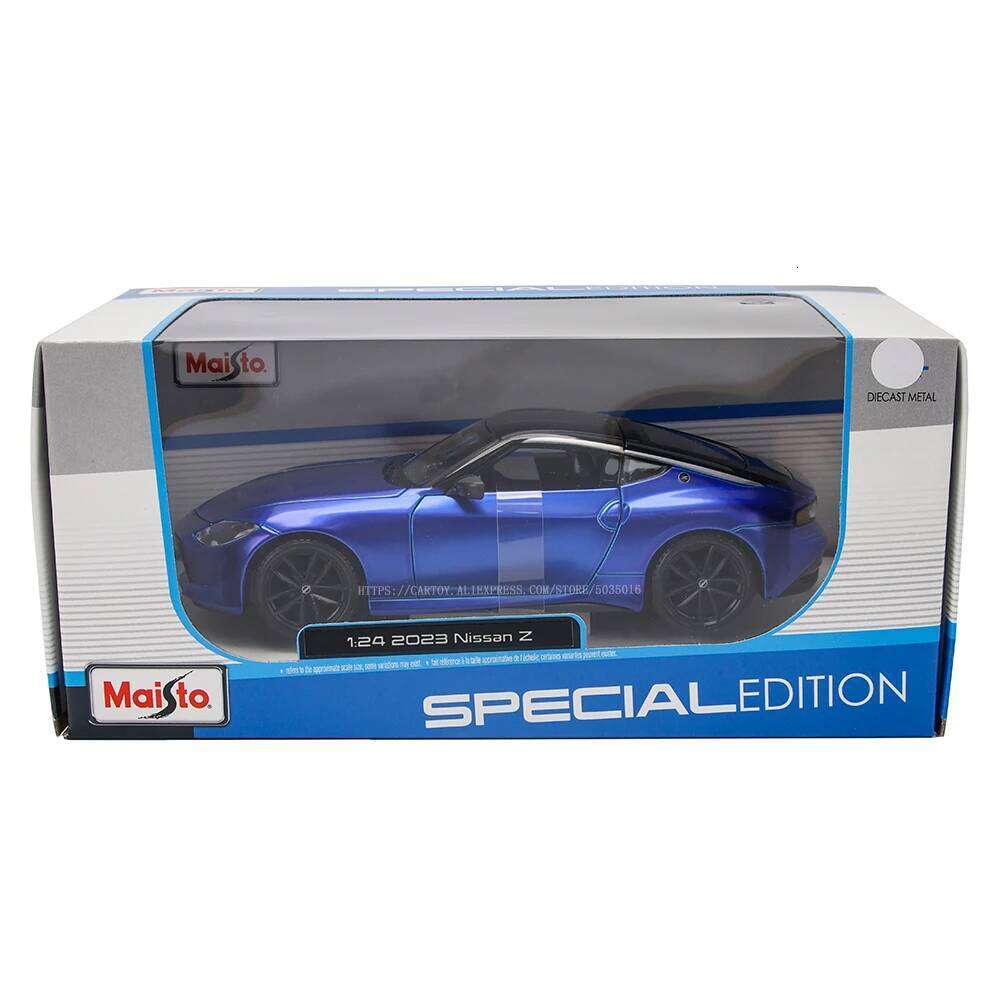 Maisto 1:24 2023 Nissan Z Blue alloy car model handicraft decoration collection toy tool gift die-casting birthday present Z260306
