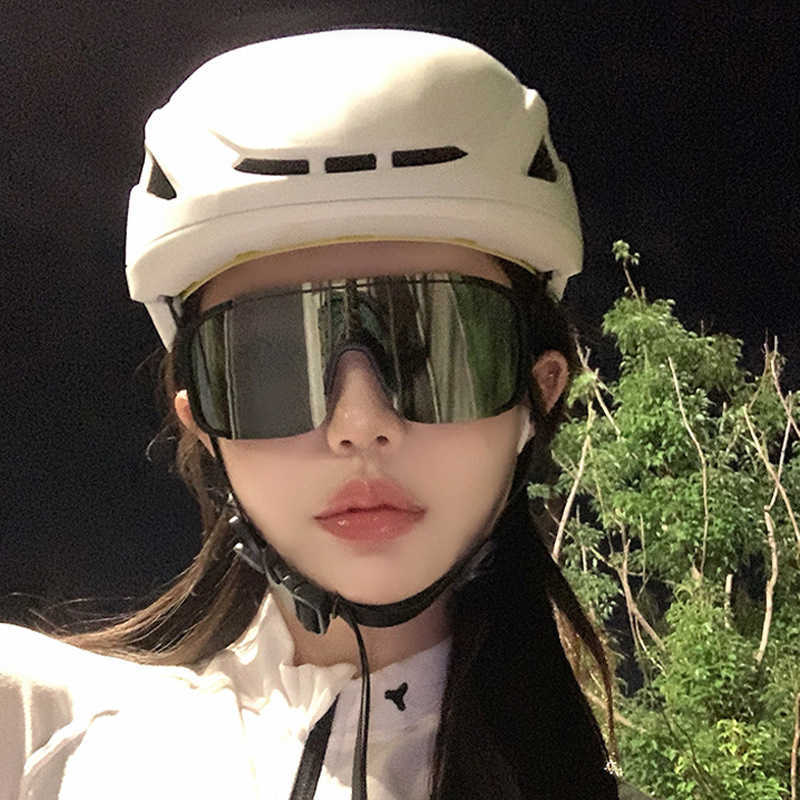 Mountaineering Cycling Glasses for Women Outdoor Sports Windproof Sandproof Goggles Large Frame Sunglasses UV Protection Sunscreen Sunglasses S260304