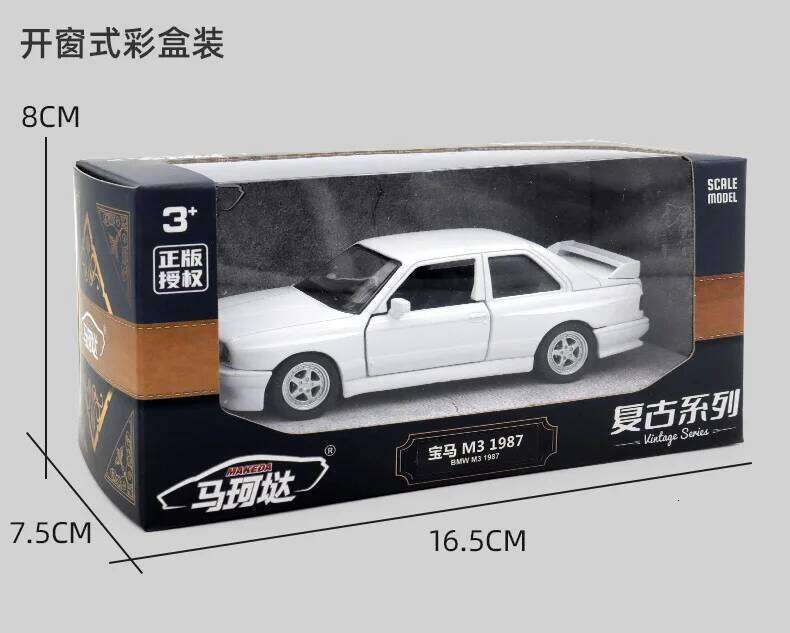 1:36 BMW M3 E30 1987 Porsche 911 Turbo Audi Quattro Metal Alloy Diecasts & Toy Vehicles Model Car For Children Z260307