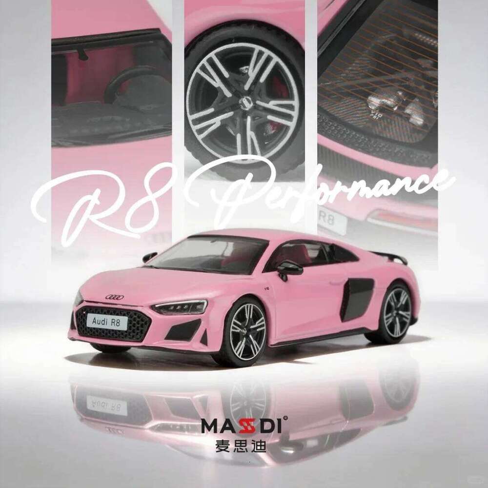 Masdi 1/64 Audi R8 V10 Coupe Performance Supercar Sports Alloy Scale Car Miniature Diecast Collection Model Hobby Toys Gift Z260306