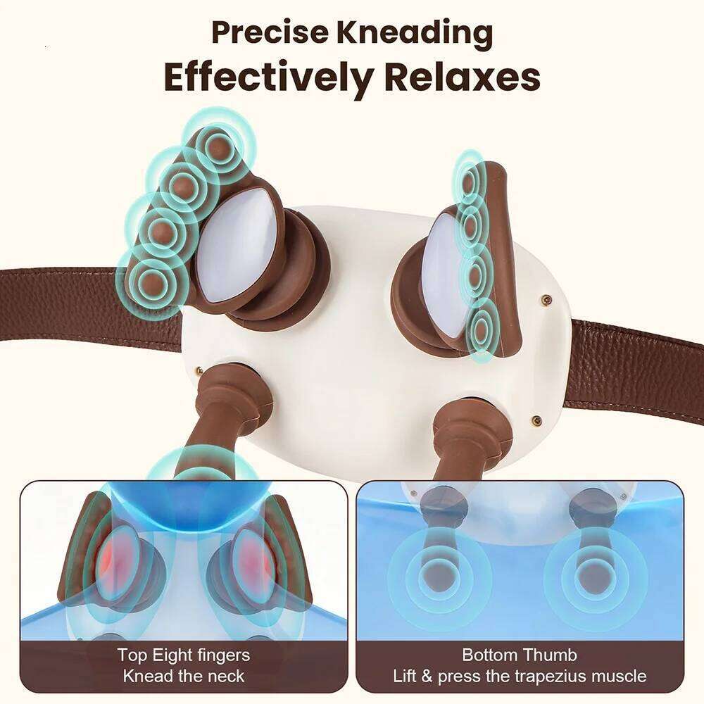 Electric Muscle Massager Wireless Shoulder And Back Kneading Massage Shawl Neck masajeador Relax Pain Relief 26Y0307