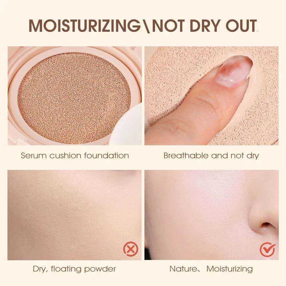 O.TWO.O 3 Colors Air Cushion BB Cream Full Coverage Breatheable Concealer Waterproof Face Foundation 26L0306