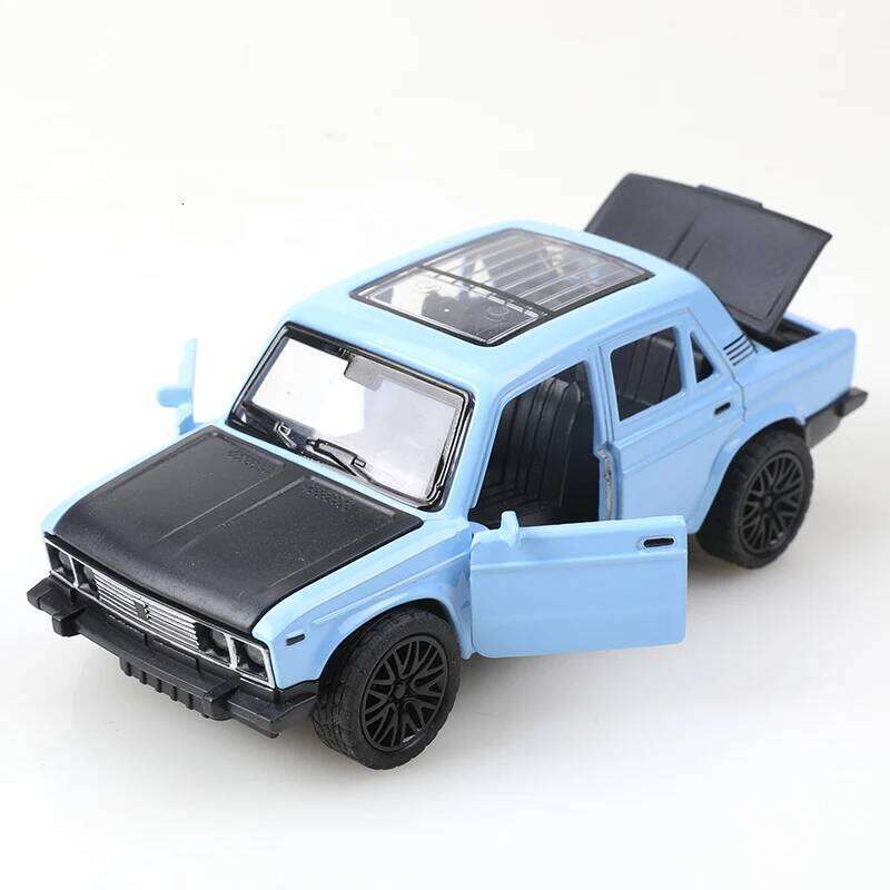 bagged1:36 Alloy Model Simulation LADA Russia Vehicle Pull Back Car Ornaments Collection Toys For Boy Children Z260306