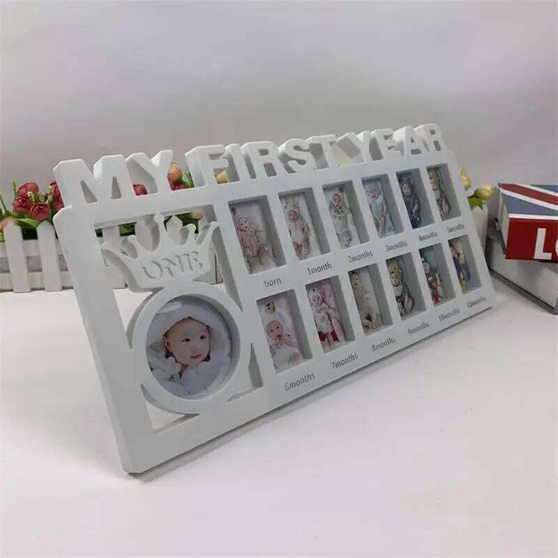 0-12 Months Pictures Photo Frame Souvenirs Kids Growing Memory Capture Every Precious Moment of Your Baby's Gifts H260306