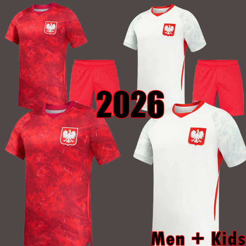 polands 2026 LEWANDOWSKI Poland Soccer Jerseys 26 27 MEN KIDS KIT Polonia ZIELINSKI MILIK ZALEWSKI SWIDERSKI Polish football Shirt Polen uniform Pologne jersey