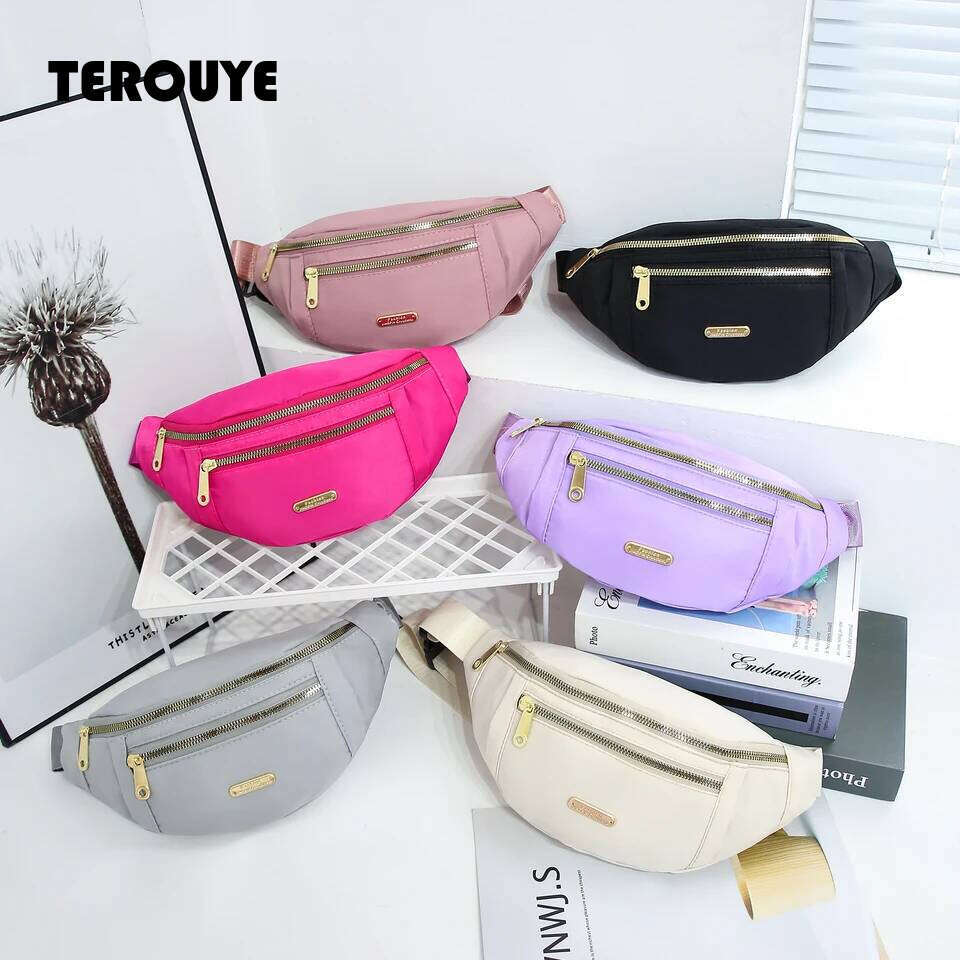 Women Waist Multi-Layer Fanny Pack Phone Essentials During Outdoor Activities Crossbody Purse Sports Chest Bag TEROUYE