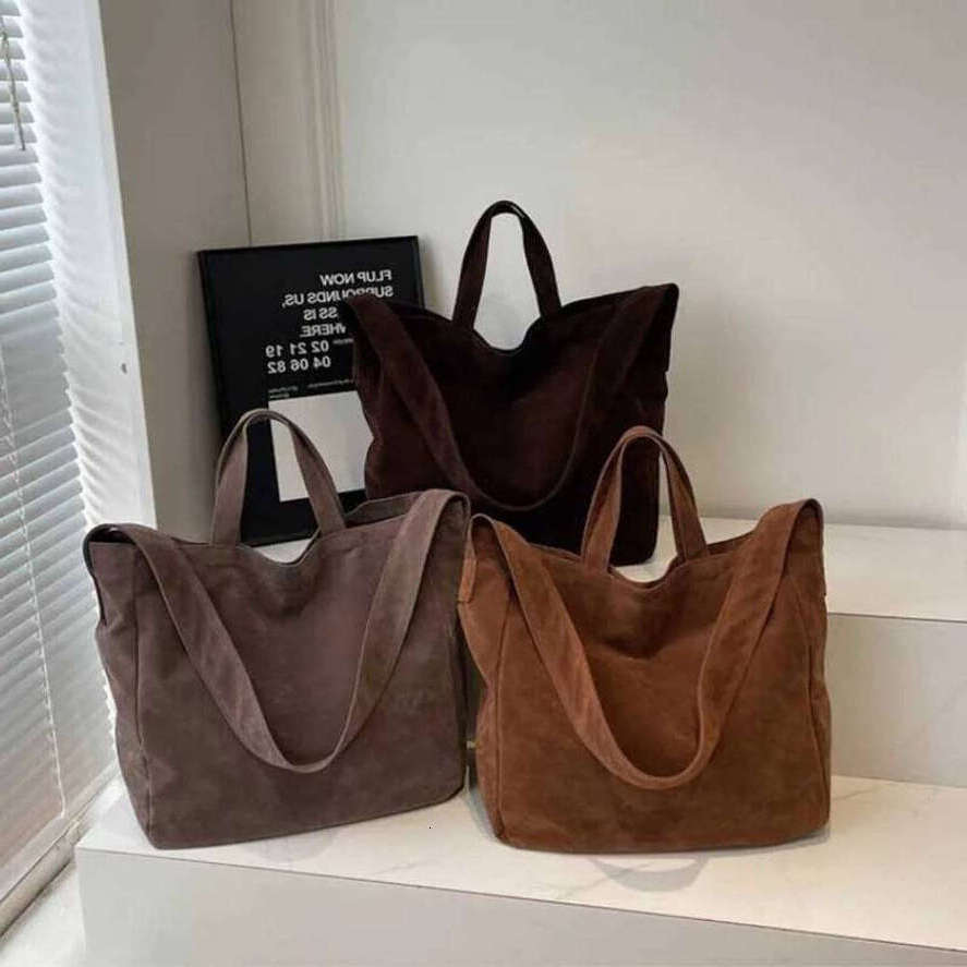 OLOEY Large Capacity Velvet 2026 Hot Selling Tote Zipper Solid Color Popular Fashion Handbag Soft Simple Commuting Shoulder Bag Practical Bags
