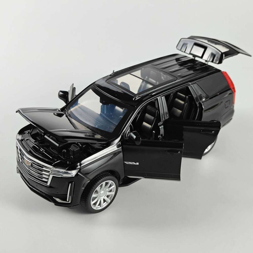Diecast 1:32 Cadillac Escalade SUV Alloy Model Sound And Light Pull Back Toy Accessories The Car Birthday Present For Boys Z260306