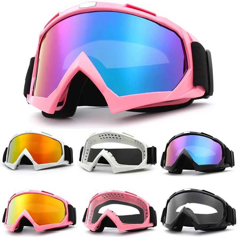 Large Frame Ski Goggles with Colorful Lens Anti-Collision Anti-Glare Lens Outdoor Sport Snow Snowboard for Snowboarding Skiing S260304