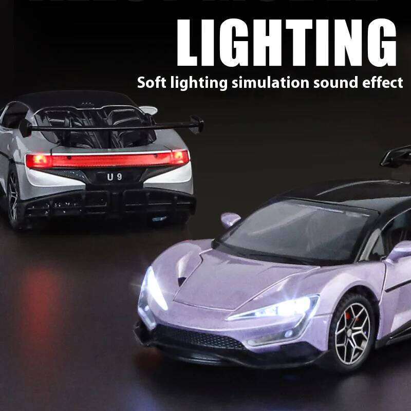 Simulation 1:32 YANGWANG - U9 Alloy Model, Game Vehicle Birthday Gift With Sound and Light Children's Toy Car Boy Z260306