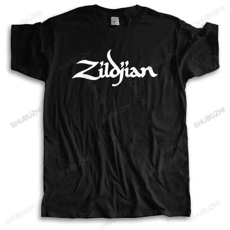 new fashion High Quality t-shirt men crew neck tees ZILDJIAN CYMBALS DRUMS Cotton summer Short Sleeve Drop Shipping XJ260306