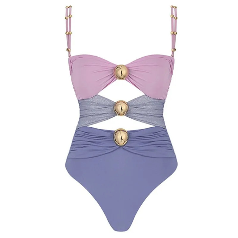 2026 High Quality One Piece Swimsuit Golden buck Printed Push Up Women Bikini Set Swimwear Slimming Bathing Suit Beach Wear 260306