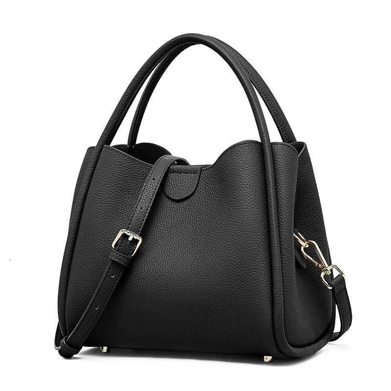 Zency 2025 Trendy Classic Womens Simple Bag Fashion Shoulder Bags Crossbody Top-handle Designer Handbag Genuine Leather H260306