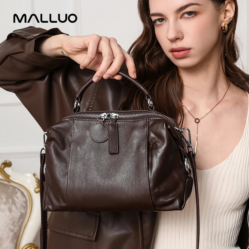 Women Natural Cow Genuine Leather Shoulder Bag Cowhide Lady Soft n Female Handbag for Ladies High Quality 260227