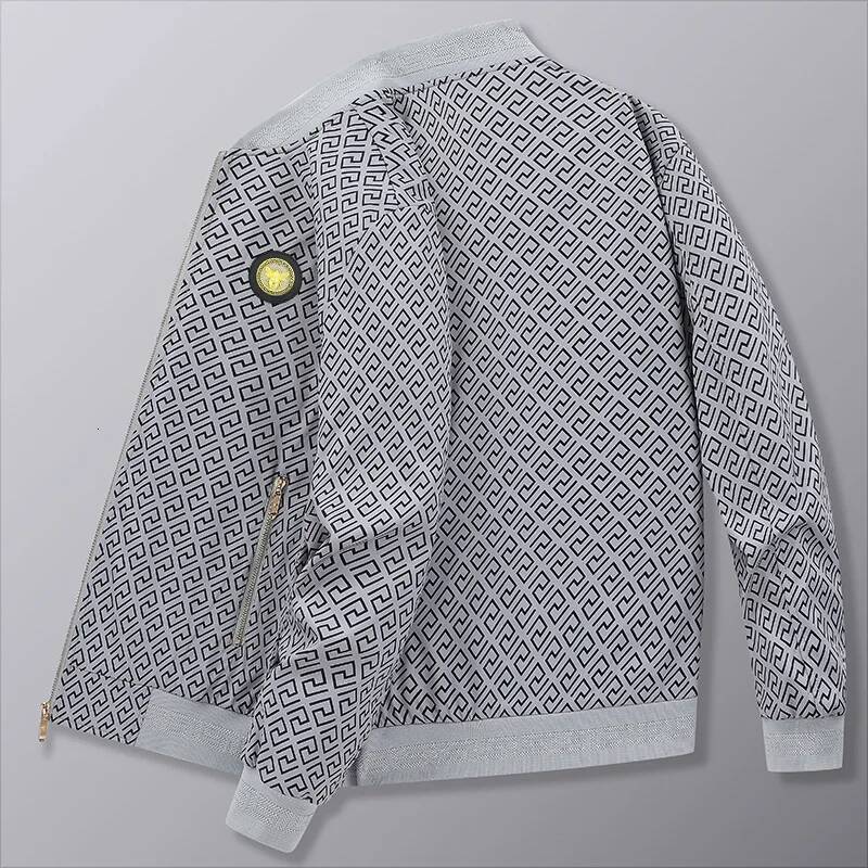 European Style New Spring/Autumn Casual Jacket Fashionable Outerwear Trendy Stand Collar Jacket, Streetwear Men's Clothing