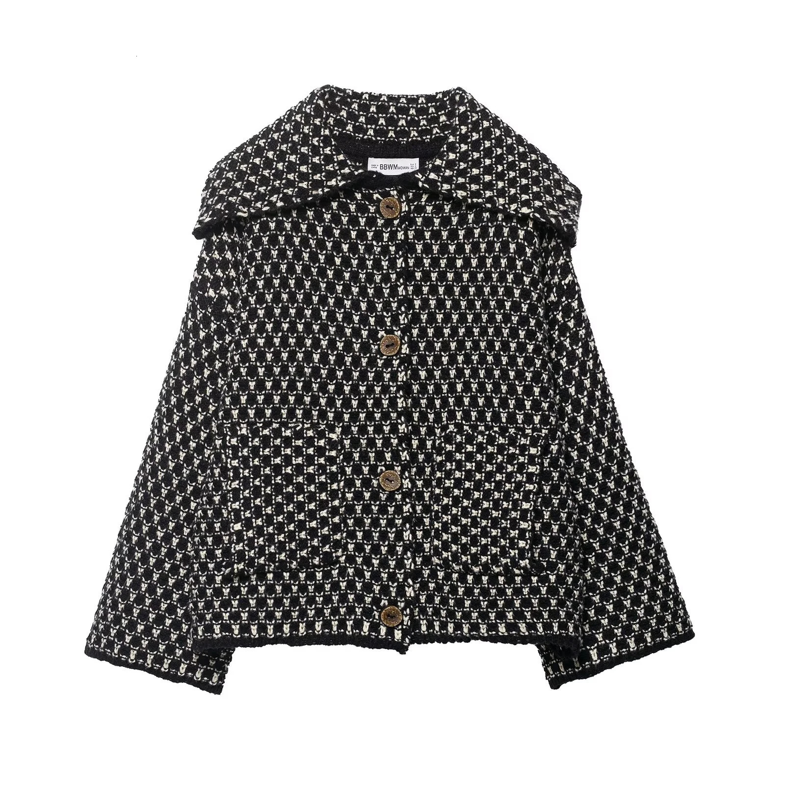 Korean style womens autumn and winter loose and slimming casual knitted cardigan temperament jacket 260305