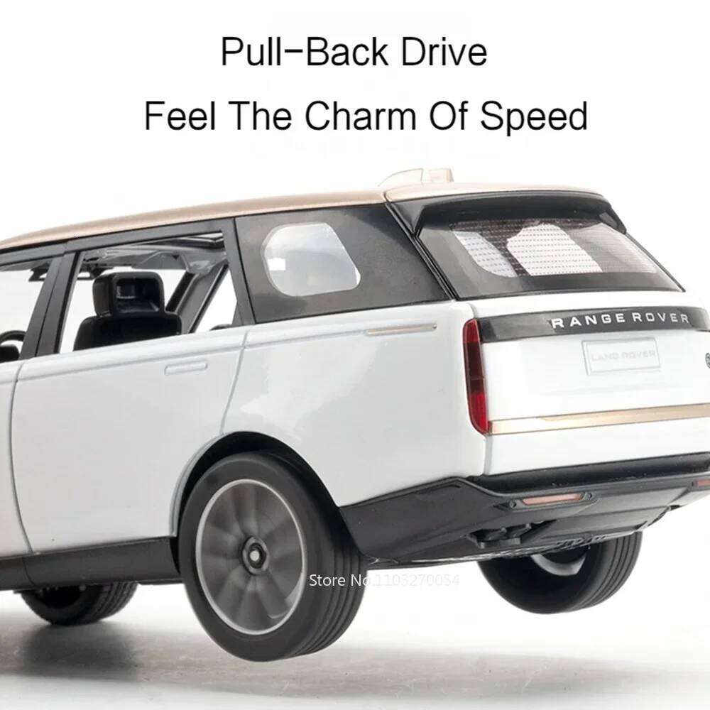 1:24 Land Range Rover Defender Alloy Model Cullinan Diecast Car Toys Doors Opened Sound Light Vehices Kids Christmas Gifts Z260306