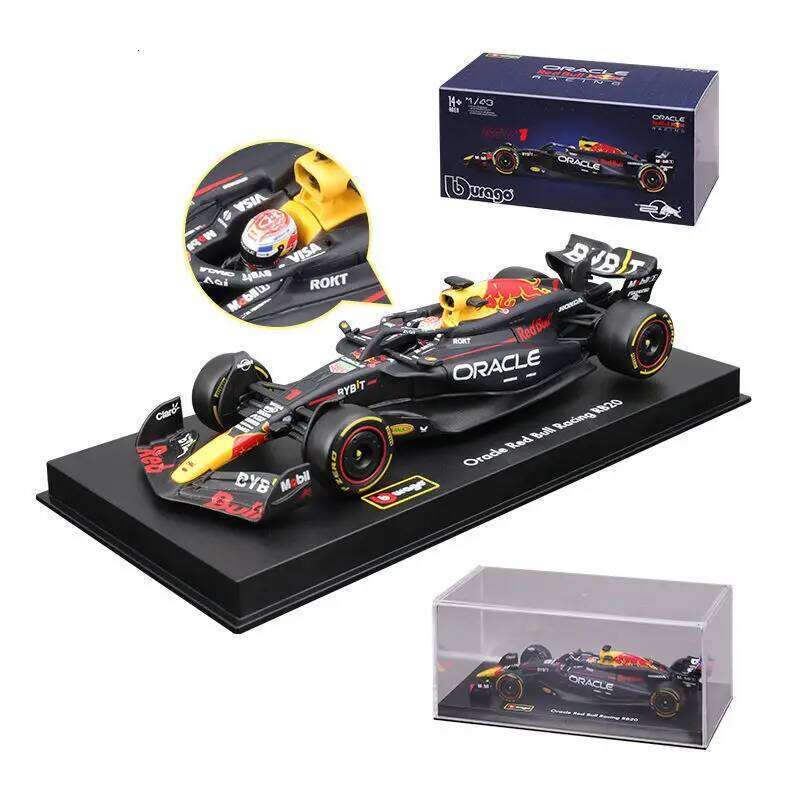 Bburago 1:43 Red Bull RB20 Formula F1 Racing Verstappen Perez Simulation Alloy Car Model Collection Toys Z260306