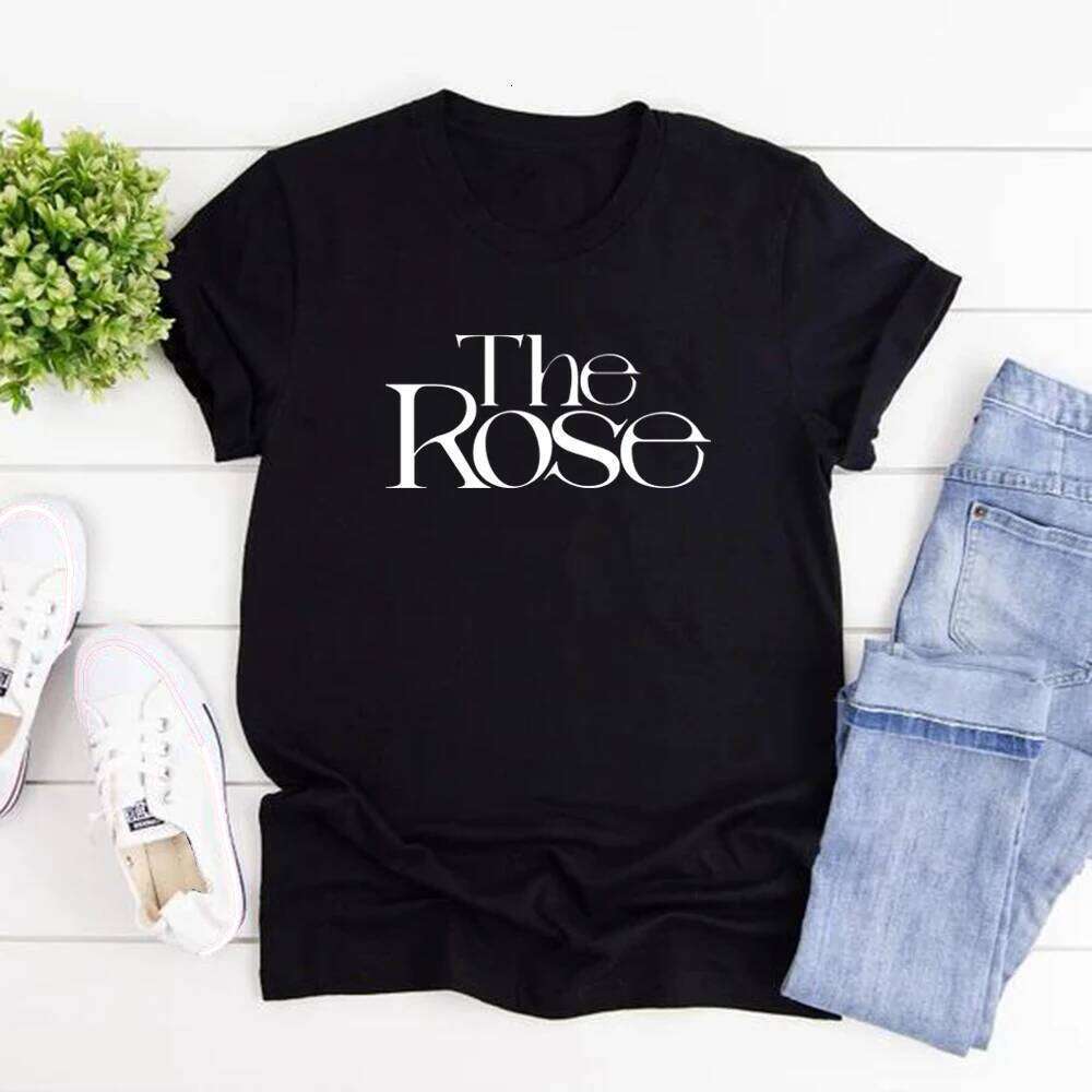The Rose Kpop Back To Me Shirt Korean Group Tee Women Graphic T Shirts Short Sleeve T-shirt Streetwear Top Woman Clothes XJ260306