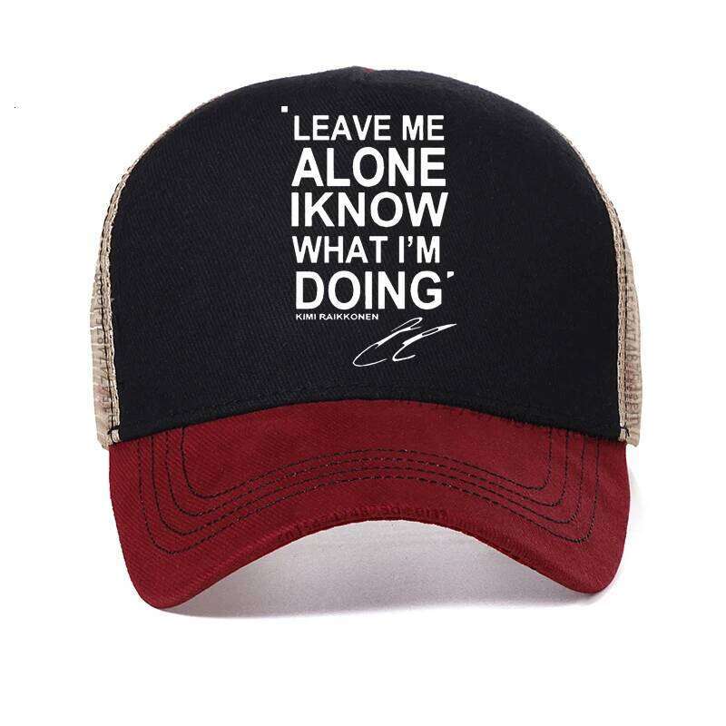REM LEAVE ME ALONE KNOW WHAT I AM DOING KIMI RAIKKONEN men hat New Fashion High Quality Mesh Breathable Baseball Cap Y260304