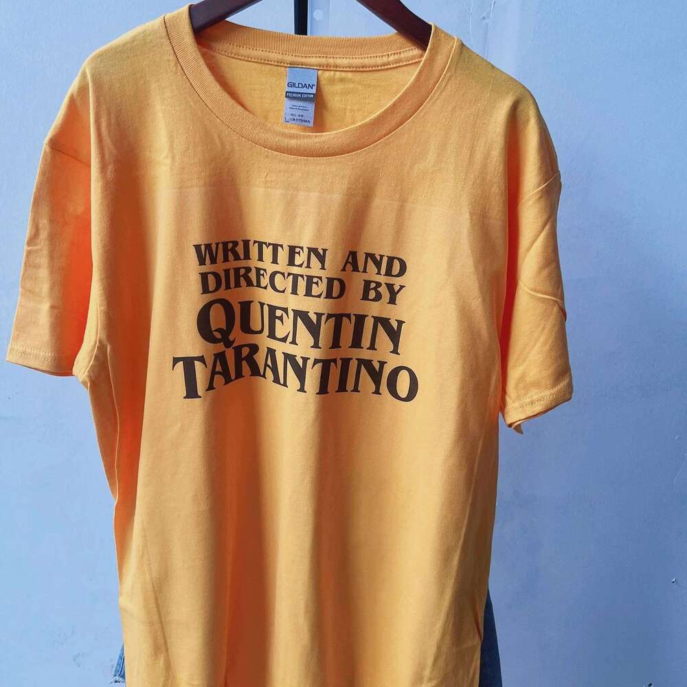 4002Written Quentin Letter Printed T Shirt Retro desert Tees Women Short Sleeve Cotton Fashion O-Neck Printing Tops XJ260306 XJ260306