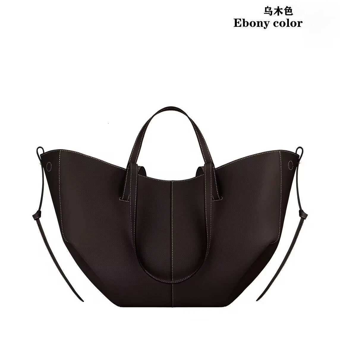 Fashionable French wing bag genuine leather tote bag niche hand-held large capacity shoulder underarm bag good gift H260306