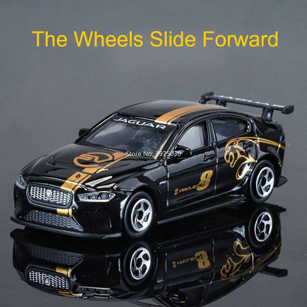 1:64 Mini Jaguar XE SV Project 8 Alloy Models Diecast Cars Toy Wheel Slide Forward Miniature Vehicle Model Boys Interactive Toys Z260307