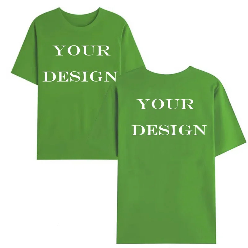Unisex Cotton Tshirt Customized Printed Fashion T Shirt Harajuku Top DIY Your Like Po or T-shirt Fashion Custom Top 260304