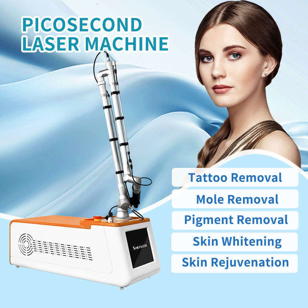 new model portable super picosecond laser skin whitening nd yag picolaser colorful dark tattoo removal pigment treatment carbon peeling machine